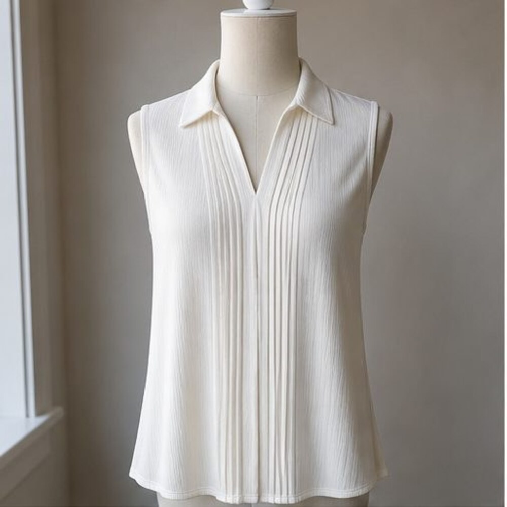 Ivory Ruffle Blouse